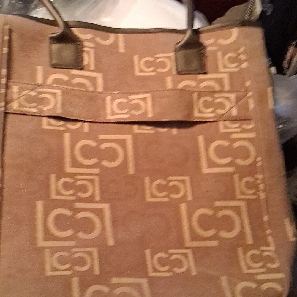 Brown Logo Tote,Luggage, Or Diaper Bag